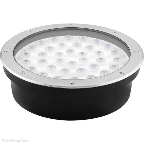 Светильник тротуарный (грунтовый) Feron ДВУ-36w 2700К IP67 круг (SP2703) картинка 